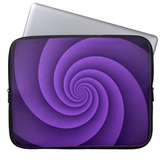Abstrakte Spiralen IV Laptopschutzhülle (Vorderseite)