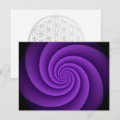 Abstrakte Spiralen IV Postkarte (Vorne/Hinten)