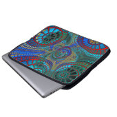 Abstrakte Spiralen Laptopschutzhülle (Vorne Knopf)