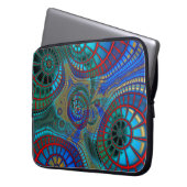 Abstrakte Spiralen Laptopschutzhülle (Vorderseite Links)