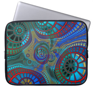 Abstrakte Spiralen Laptopschutzhülle