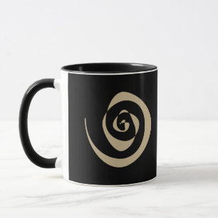 abstrakte Spiralkonstruktion Tasse