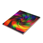 Abstrakte Spirallichtwellen - Nebel Fliese (Seite)