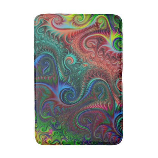 Abstrakte Spiralmuster Badematte (Vorderseite Vertikal)