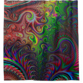 Abstrakte Spiralmuster Duschvorhang (Vorderseite)