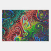 Abstrakte Spiralmuster Geschenkpapier Set (Vorderseite 3)