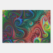 Abstrakte Spiralmuster Geschenkpapier Set (Vorderseite)