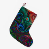 Abstrakte Spiralmuster Kleiner Weihnachtsstrumpf (Vorderansicht (hängend))