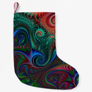 Abstrakte Spiralmuster Kleiner Weihnachtsstrumpf