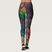 Abstrakte Spiralmuster Leggings (Rückseite)