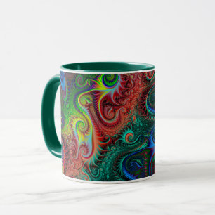 Abstrakte Spiralmuster Tasse