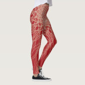 Abstrakte Spiralspinnlinien Leggings (Rechts)