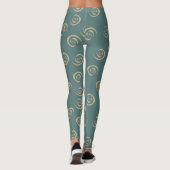 Abstrakte Spiralstruktur Leggings (Rückseite)