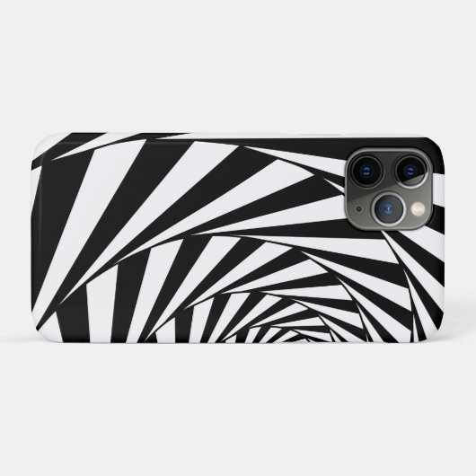 Abstrakte Spiraltreppe mit schwarzem und weißem Sw Case-Mate iPhone Hülle (Rückseite (Horizontal))