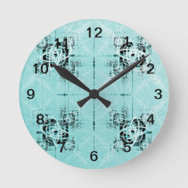 Abstrakte Spiralzauber Runde Wanduhr