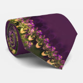 Abstrakte Spitzen Fraktal Mode Art Neck Tie Krawatte (Gerollt)