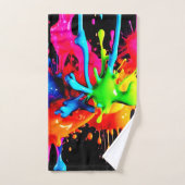 Abstrakte Splash Badhandtuch Set (Handtuch)