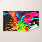 Abstrakte Splash Badhandtuch Set (Handtuch)