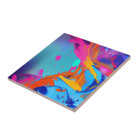 Abstrakte Splash Fliese (Seite)