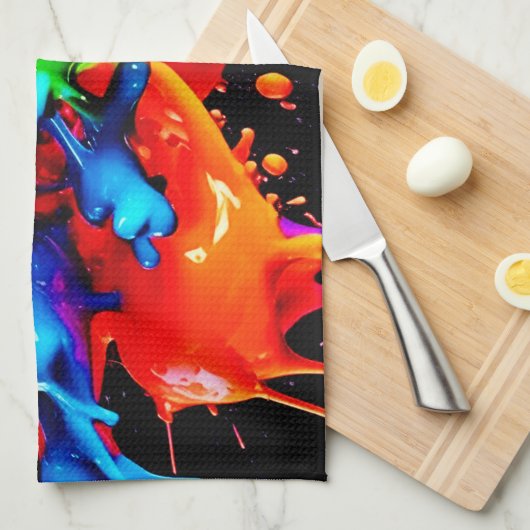 Abstrakte Splash Geschirrtuch (Viertel Falte)
