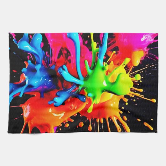 Abstrakte Splash Geschirrtuch (Horizontal)