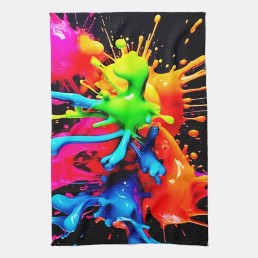 Abstrakte Splash Geschirrtuch (Vertikal)