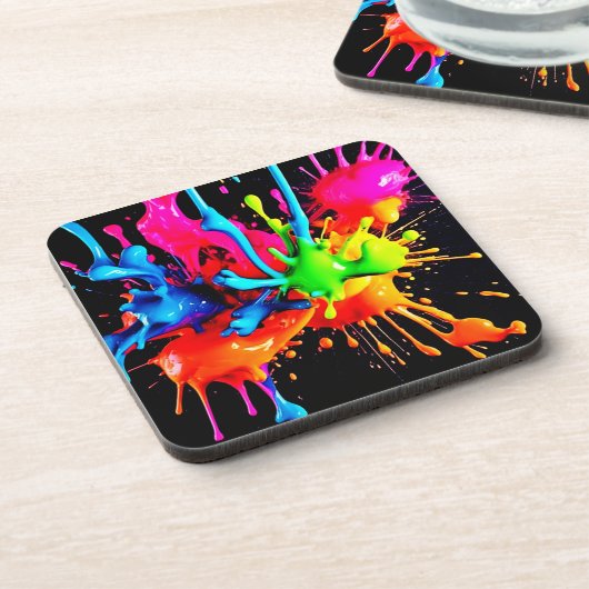 Abstrakte Splash Getränkeuntersetzer (Linke Seite)