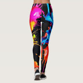 Abstrakte Splash Leggings (Rückseite)
