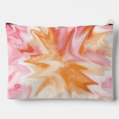 Abstrakte Splash Orange, Rot und Rot Zubehörtasche (Rückseite)