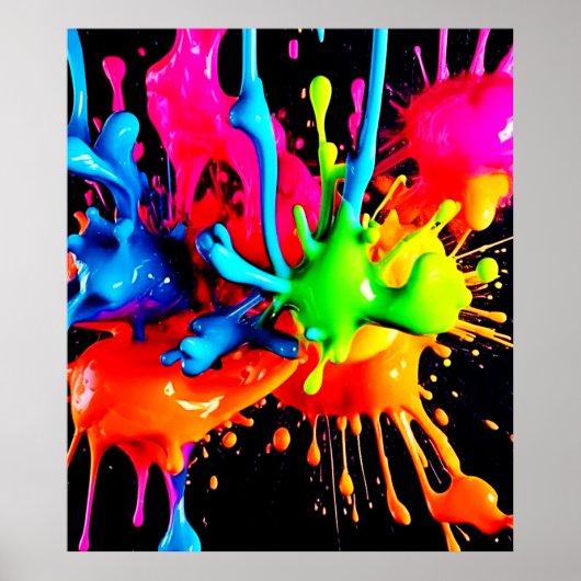 Abstrakte Splash Poster (Vorne)