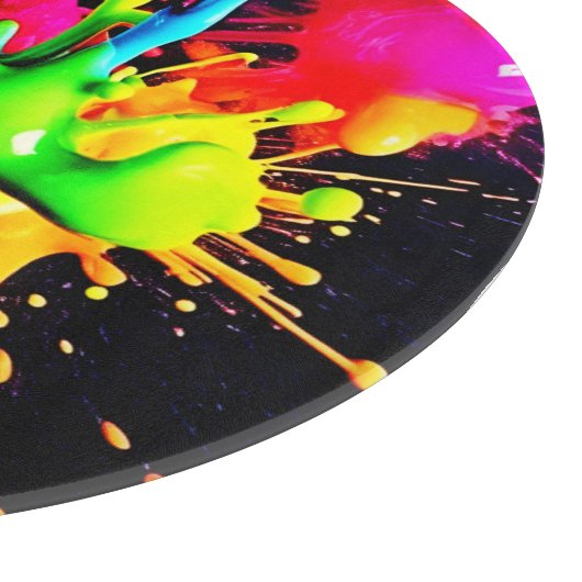 Abstrakte Splash Schneidebrett (Ecke)