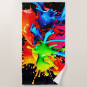 Abstrakte Splash Strandtuch (Vorderseite)