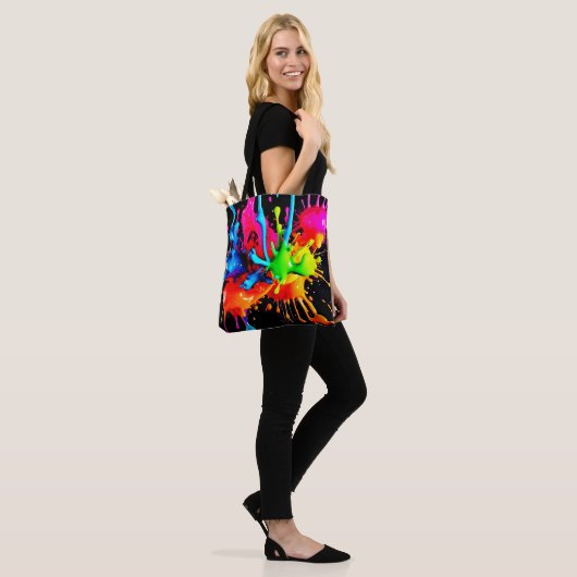 Abstrakte Splash Tasche (Am Model)