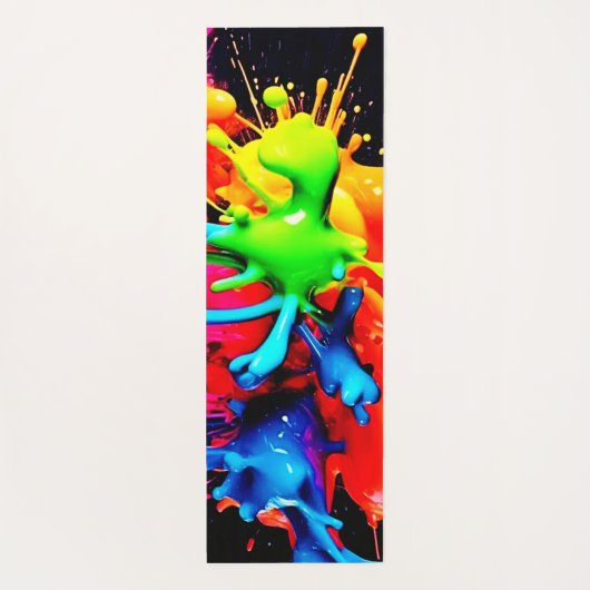 Abstrakte Splash Yogamatte (Rückseite)