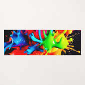 Abstrakte Splash Yogamatte (Vorderseite (Horizontal))
