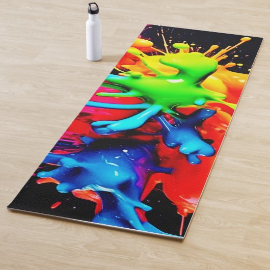 Abstrakte Splash Yogamatte (Beispiel)