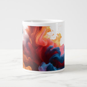 Abstrakte Splashes - Jumbo-Tasse-Design Jumbo-Tasse