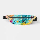 Abstrakte Splashing Print Bauchtasche (Vorderseite)