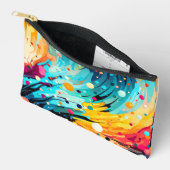 Abstrakte Splashing Print Zubehörtasche (Offen)