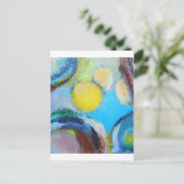 Abstrakte Sporen (mikroskopischer Expressionismus) Postkarte (Stehend Vorderseite)