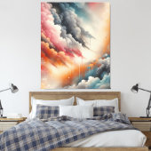 Abstrakte Spray Paint Leinwanddruck (Insitu (Schlafzimmer))