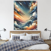 Abstrakte Spray Paint Leinwanddruck (Insitu (Schlafzimmer))