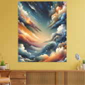 Abstrakte Spray Paint Leinwanddruck (Insitu (Wohnzimmer))