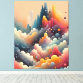 Abstrakte Spray Paint Leinwanddruck (Insitu (Holzboden))