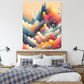 Abstrakte Spray Paint Leinwanddruck (Insitu (Schlafzimmer))