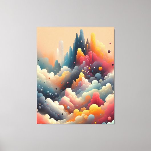 Abstrakte Spray Paint Leinwanddruck (Vorderseite)