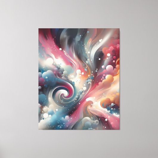 Abstrakte Spray Paint Leinwanddruck (Vorderseite)