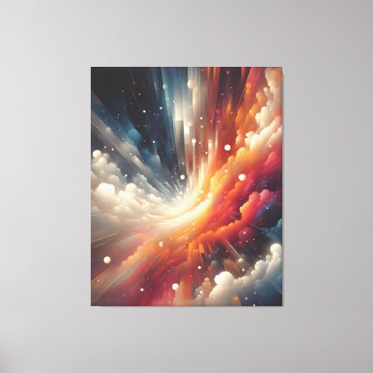 Abstrakte Spray Paint Leinwanddruck (Vorderseite)