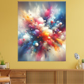 Abstrakte Spray Paint Leinwanddruck (Insitu (Wohnzimmer))