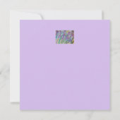 Abstrakte Spring Crocus Flat Grußkarte (Rückseite)